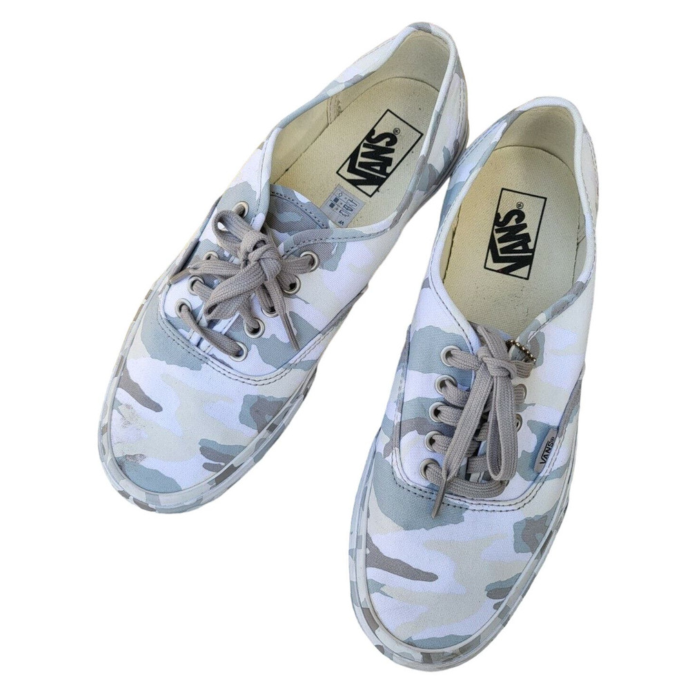 VANS ComfyCush White/Gray Sz US 9 Women Sz US 10.5